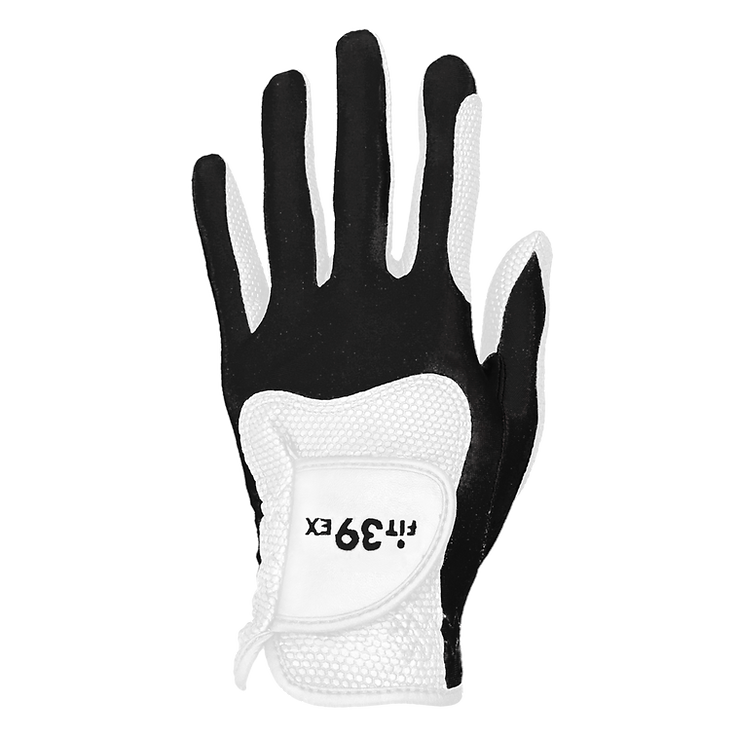 Fit39 golfhandske sort/hvid/venstre